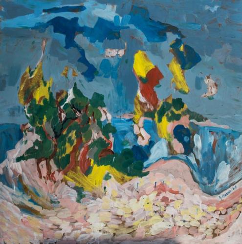 #30, Vera Cruz, 1964, Lacquer, 48x48